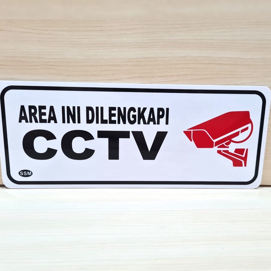 

Free Shipping Sign Label Akrilik BESAR AREA INI DILENGKAPI CCTV