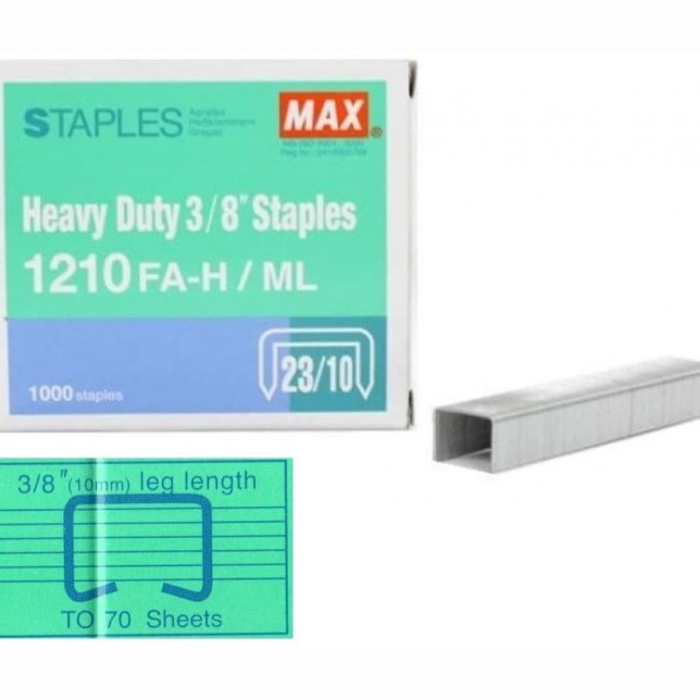 

Obral Istimewa Isi Staples Puncher Hekter MAX heavy Duty 121 FAH ML