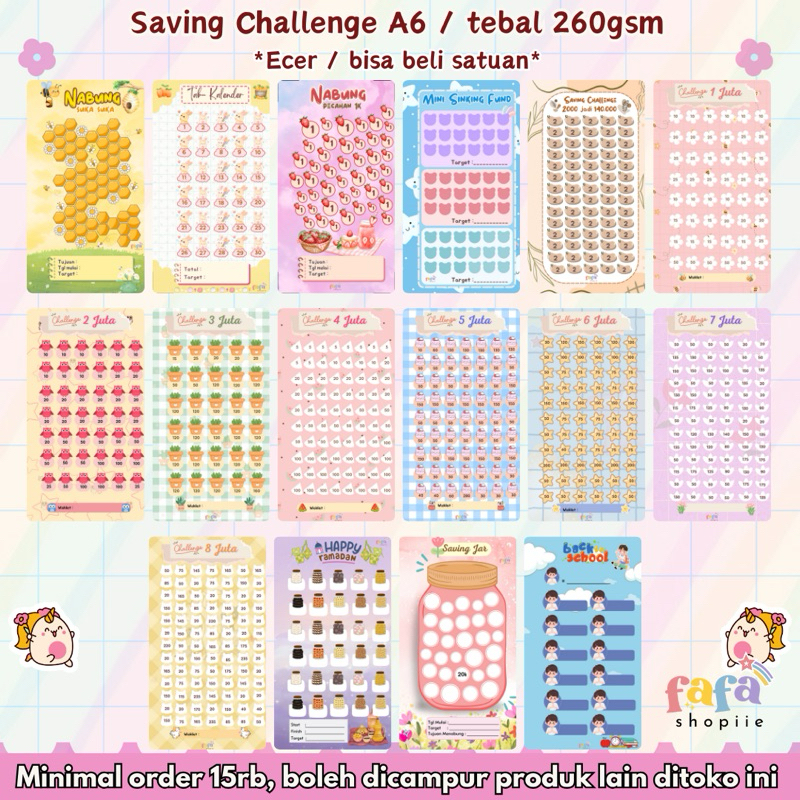 

Kertas isi binder A6 TEBAL 260gsm / kertas nabung / loose leaf A6