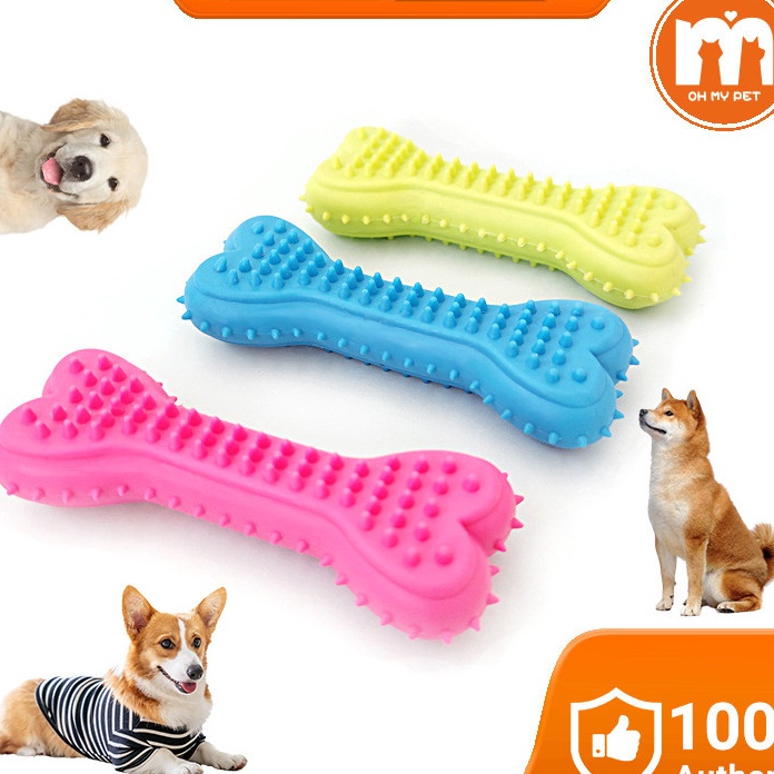 HOT Mainan Gigitan Anjing Karet Tulang Hati Duri Kecil