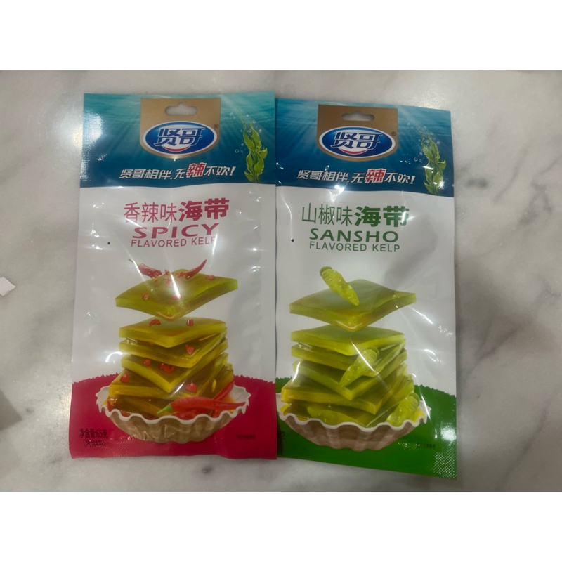 

Cemilan instan rumput laut hai dai 海带 / flavored kelp