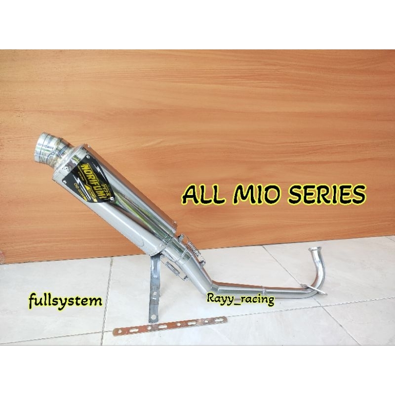 knalpot racing NORIFUMI GTX untuk semua motor MATIC MIO./ALL TYPE MIO. mio sporty/mio smile/mio soul