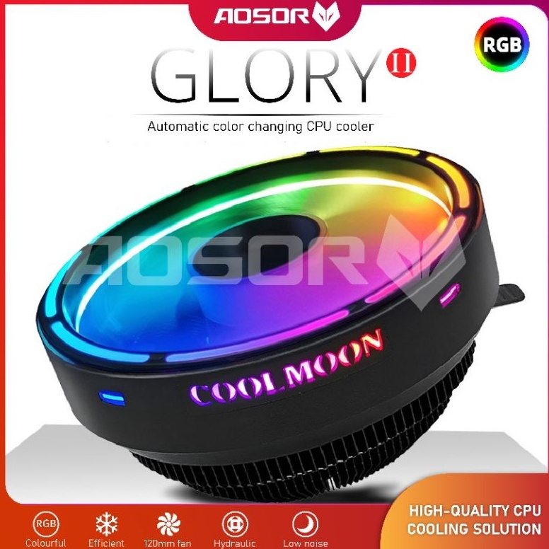 Barang Pilihan COOLMOON FAN CPU COOLER GLORY FOR INTEL  AMD
