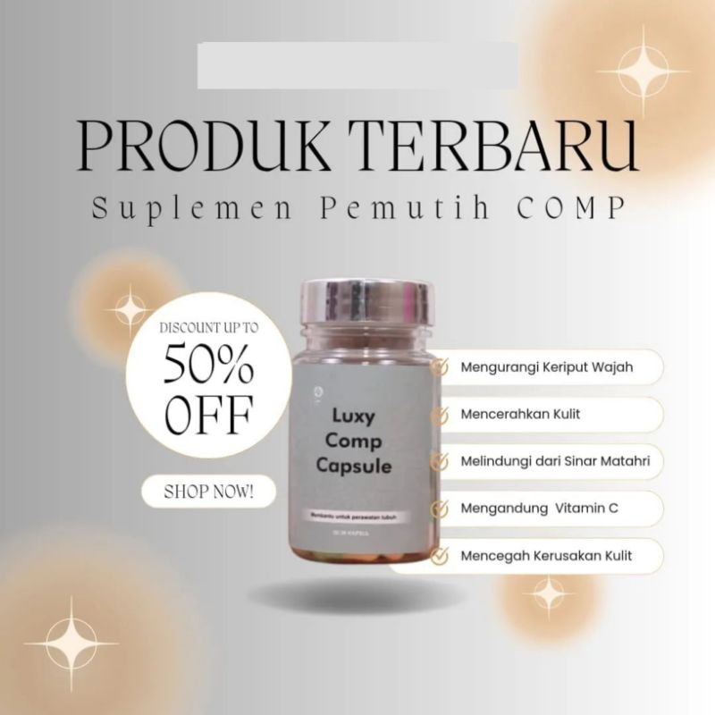 Luxy Comp Capsule Pemutih badan extra lebih cepat