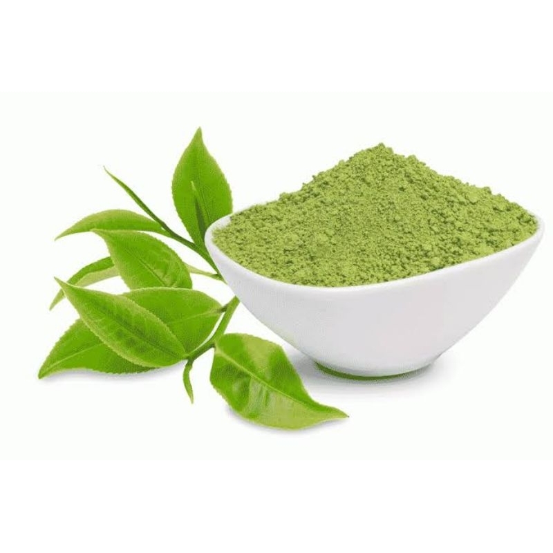 

teh hijau bubuk green tea powder asli tanpa campuran untuk minuman dan herbal isi 500 gram