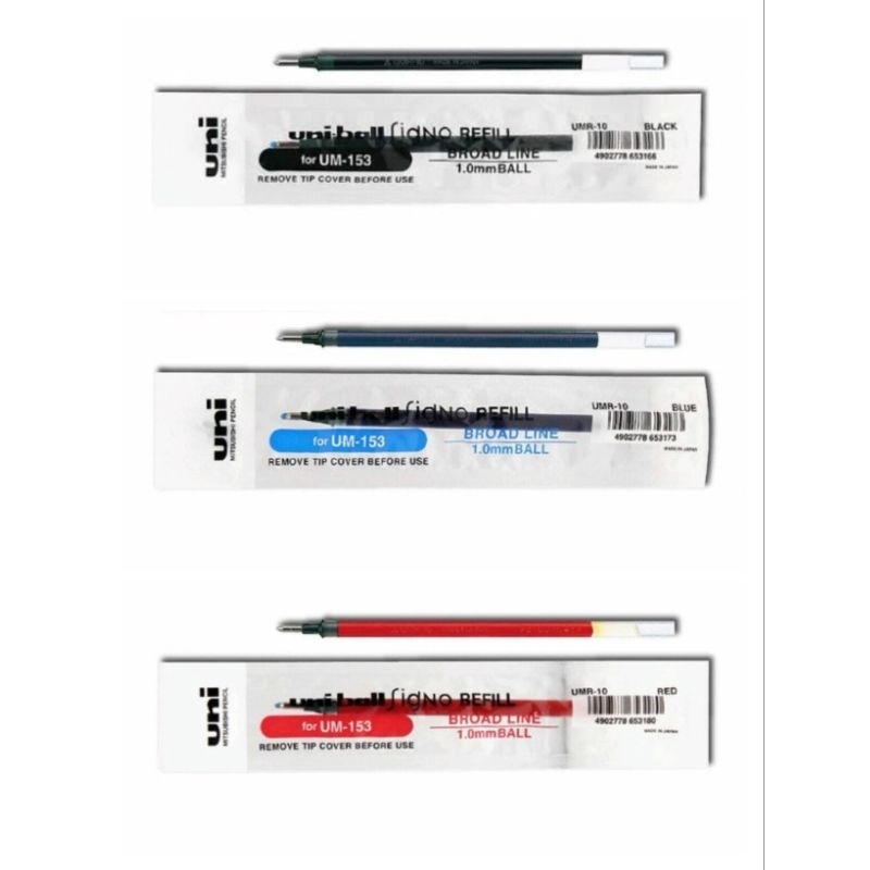 

Refill Isi Pulpen Uni-ball Signo Board 1.0mm Pen UMR-153 / UMR-10 Isi 12 Pcs