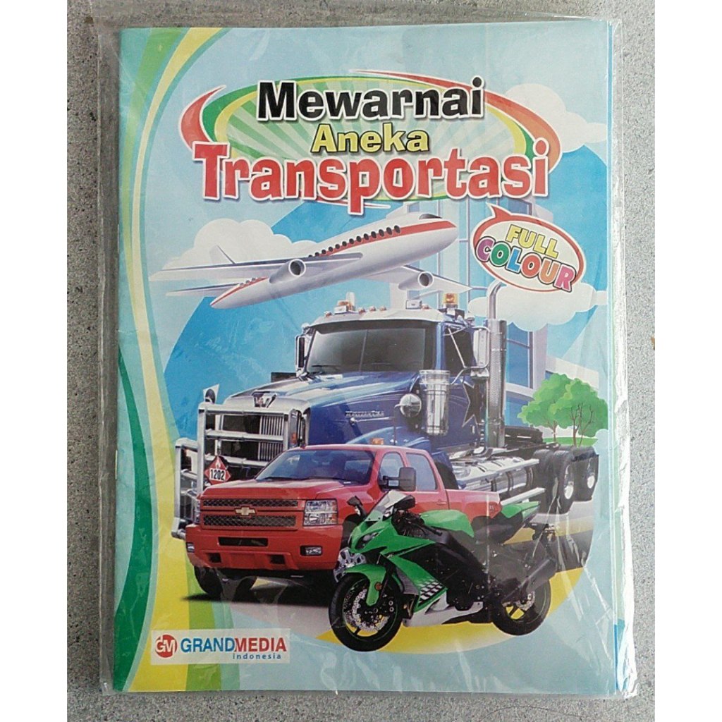 

Buku Anak Mewarnai Aneka Transportasi | Buku Menggambar