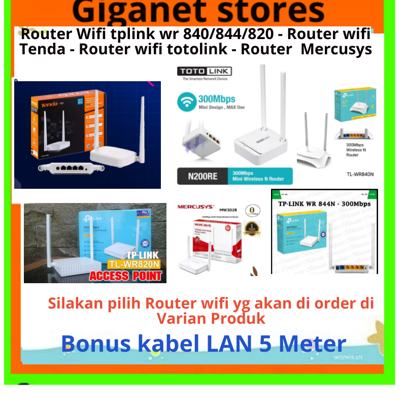 Router Wifi Tplink wr840 wr820  wr844 Router Wifi Tenda Router wifiTotolink Router wifi Mercusys