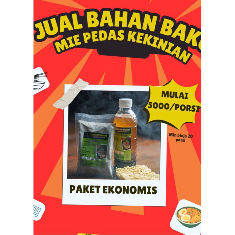 

MIE KERING 20 PORSI DAN BUMBU