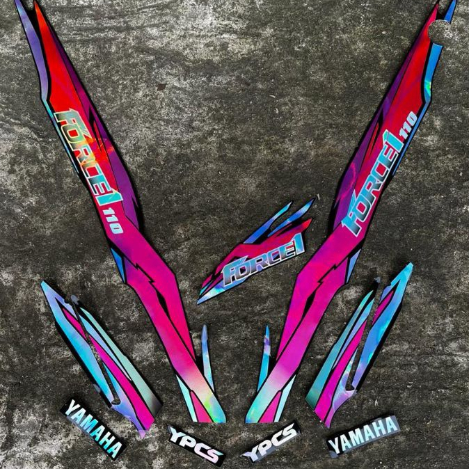 STRIPING HOLOGRAM VARIASI STANDAR YAMAHA FORCE 1 1995 MURAH