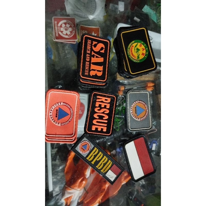 patch badge rubber bet karet emblem mdmc