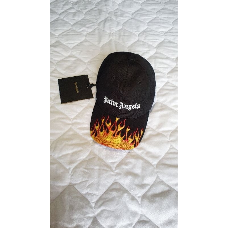Topi Palm angels flame baseball black cap original / hat