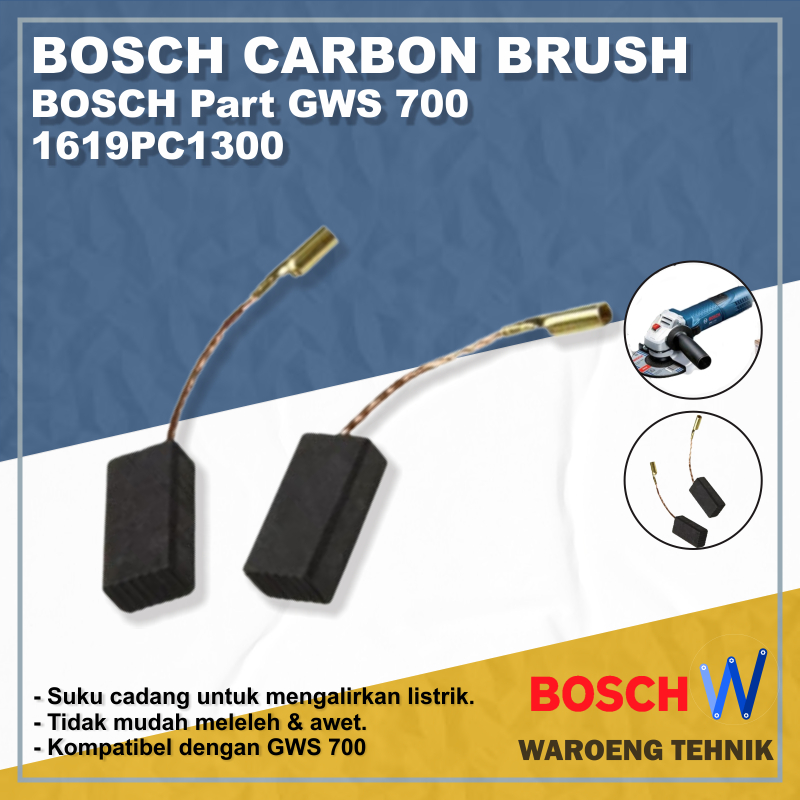 Carbon brush GWS 700 - Areng BOSCH Part GWS 700 Sparepart BOSCH Gerinda GWS 700 1619PC1300