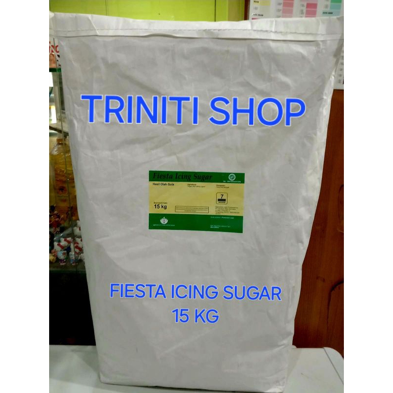 

ICING SUGAR FIESTA 1 SAK 15KG / GULA TEPUNG UNTUK TOPING CAKE