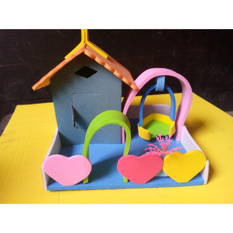 rumah kelomang ayunan + 5 kelomang