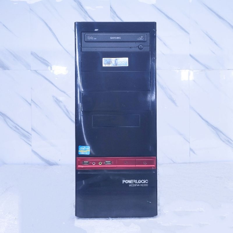PC Rakitan Casing PowerLogic Modena X2200 Motherboard ASUS P8H61-M Intel Core i7 gen 2 RAM 4GB HDD 5