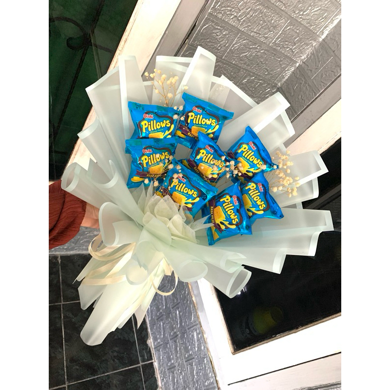 

buket snack pilows murah