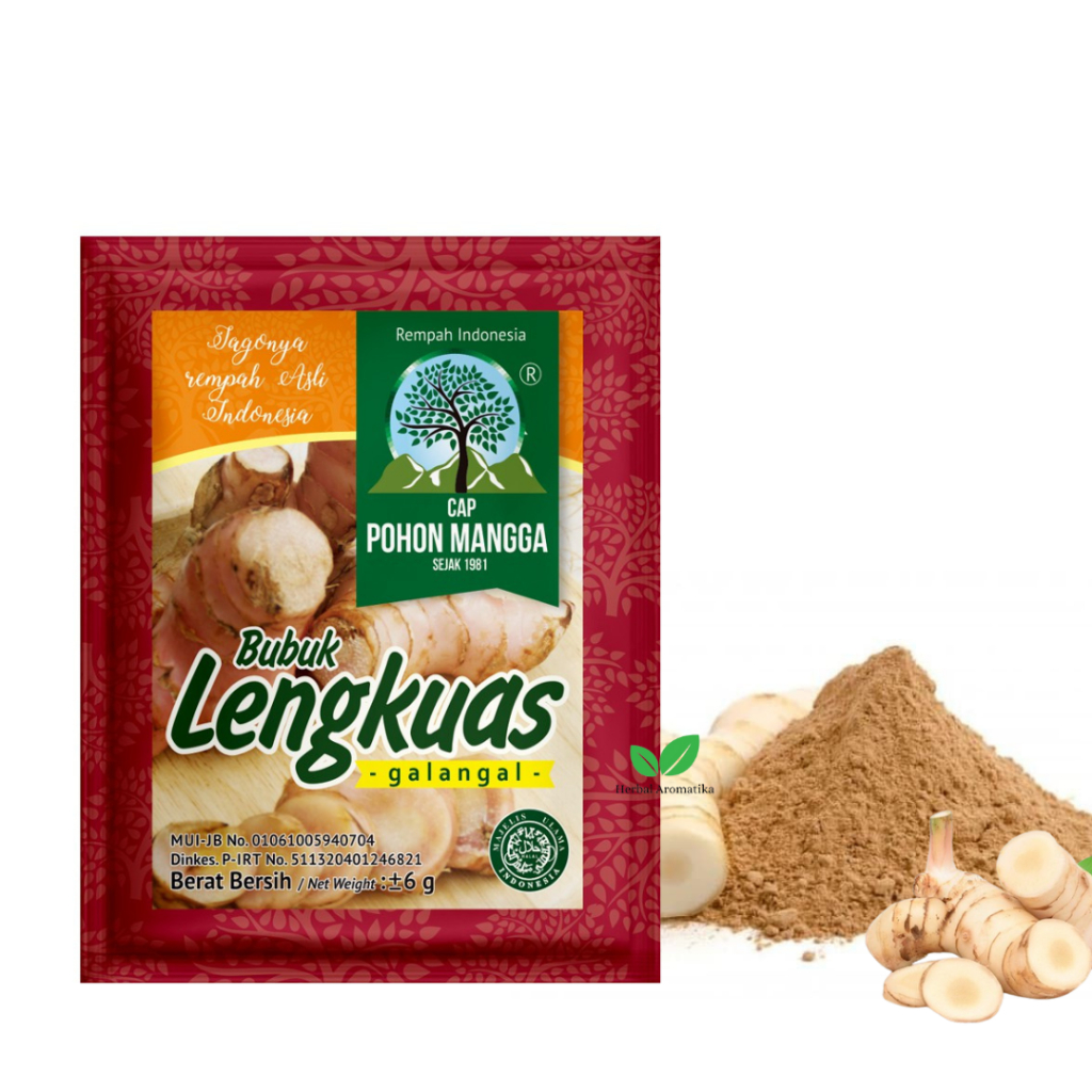 

SACHET - Bumbu HERBAL Bubuk LENGKUAS Laja Bubuk Cap Pohon Mangga POMANG Bumbu Lengkuas 1 Sachet