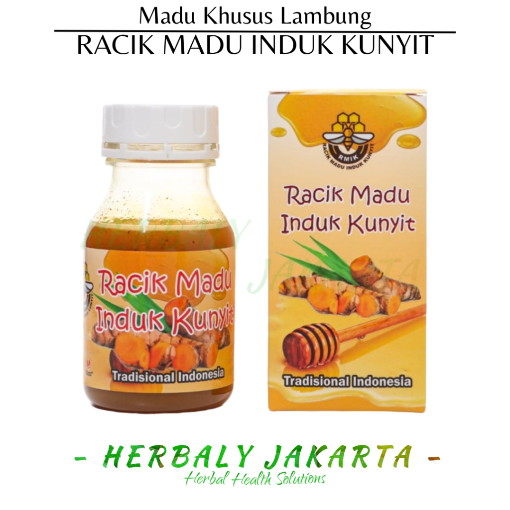 

Madu Pencernaan Racik Madu Induk Kunyit Sambiloto 300gr