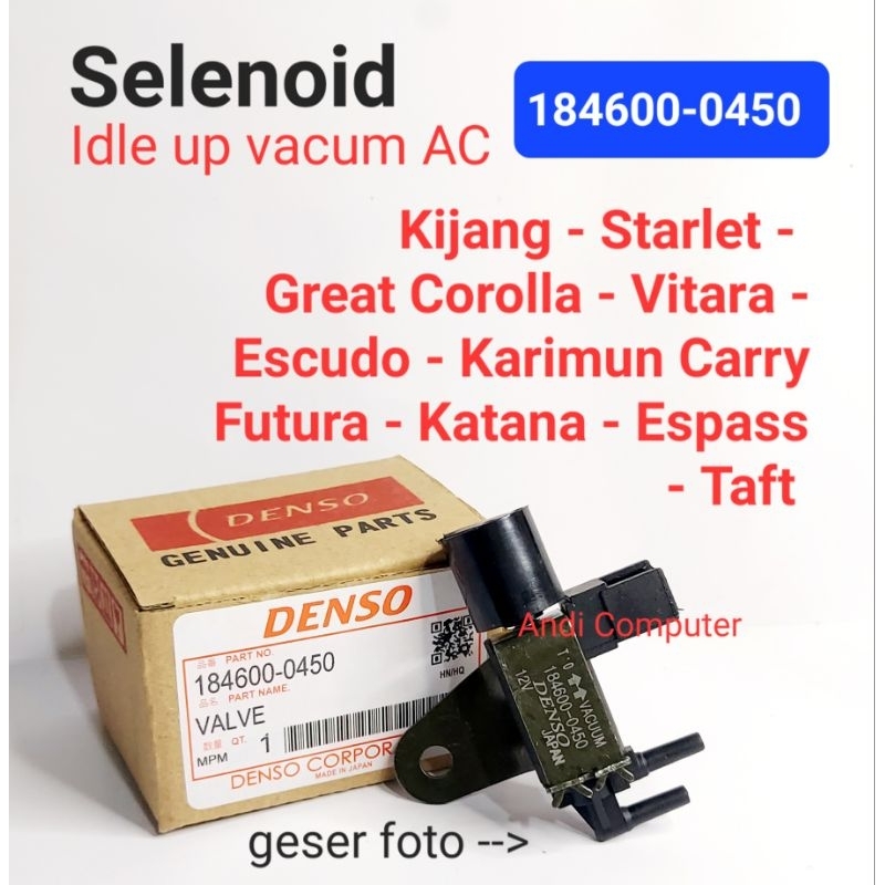 Selenoid Idle Up Vacum AC Kijang Starlet Futura Karimun Katana Espass Feroza
