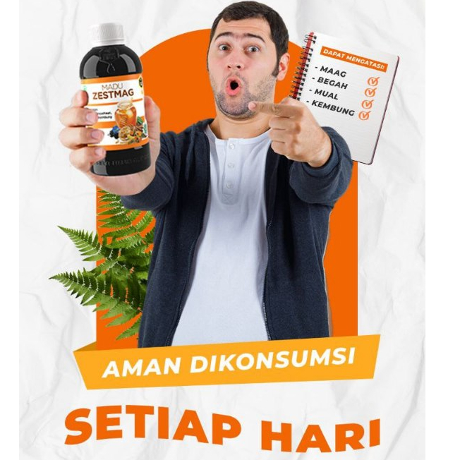 

Madu Zestmag Madu Lambung Original Asli Obat Asam Lambung Maag Kronis 1 box isi 12 sacet