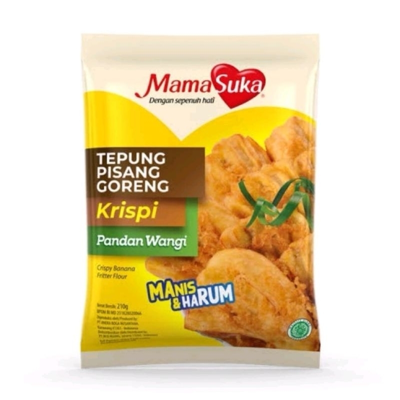 

Mamasuka Tepung Goreng Pisang Krispi Pandan Wangi 225gr