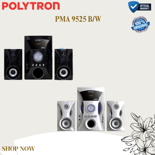 POLYTRON SPEAKER MULTIMEDIA PMA 9525 B/W/PMA9525 B/W/PMA-9525 B/W/PMA 9525 B/W/ORIGINAL BERGARANSI