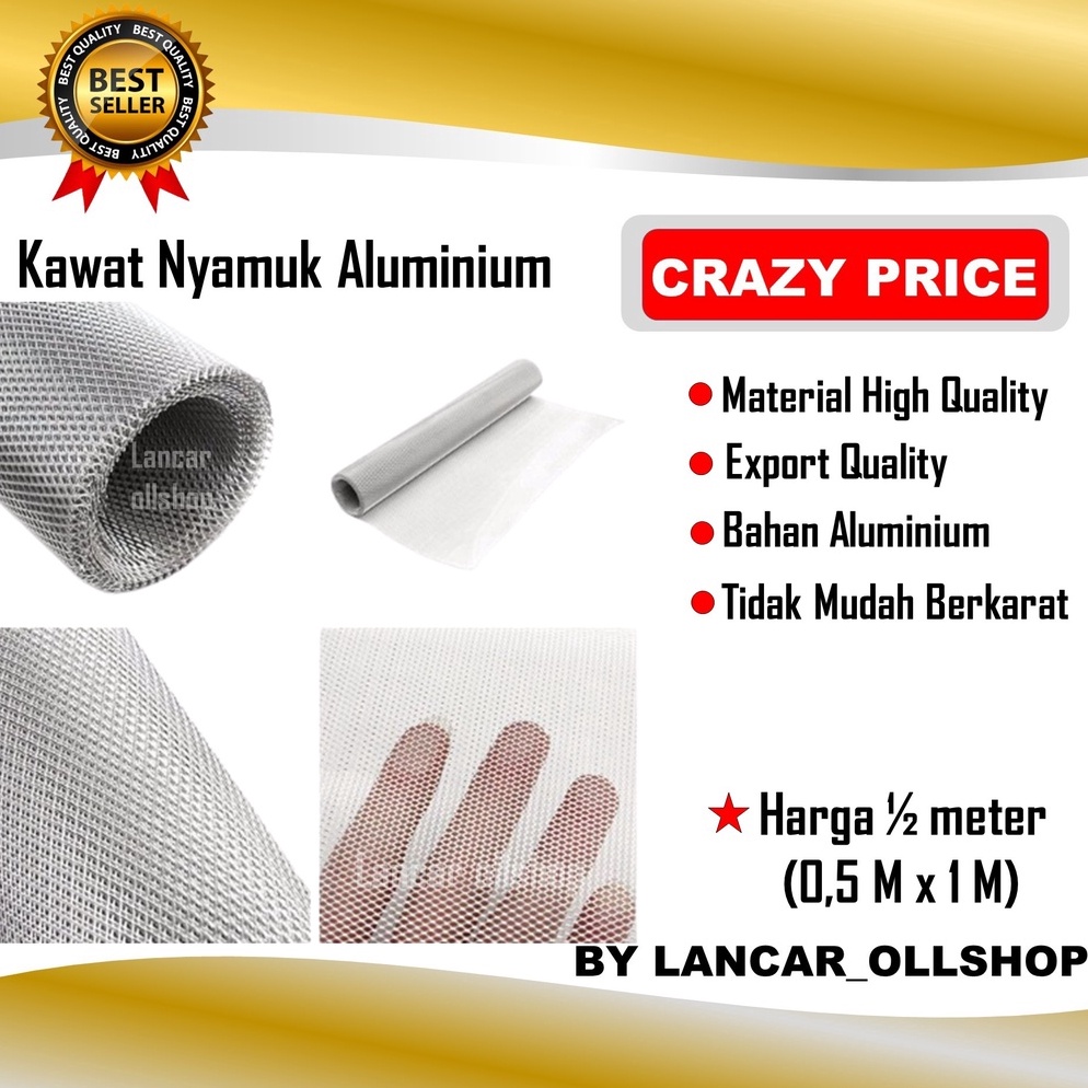 B3stpr Kawat Nyamuk Jaring Aluminium  Kasa Nyamuk  Jaring Kawat Parabola Anti Karat Murah Diskon