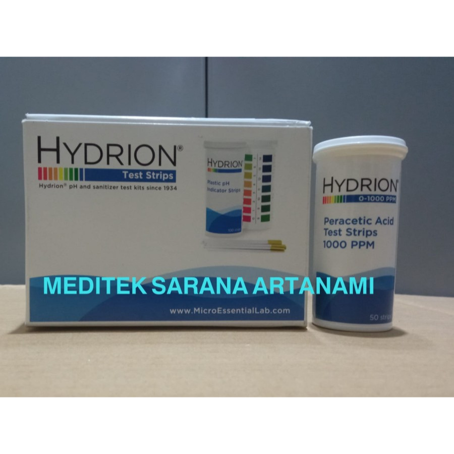 HYDRION PAA-1000 Peracetic Acid (PAA) test strip 0-1000 ppm PAA1000