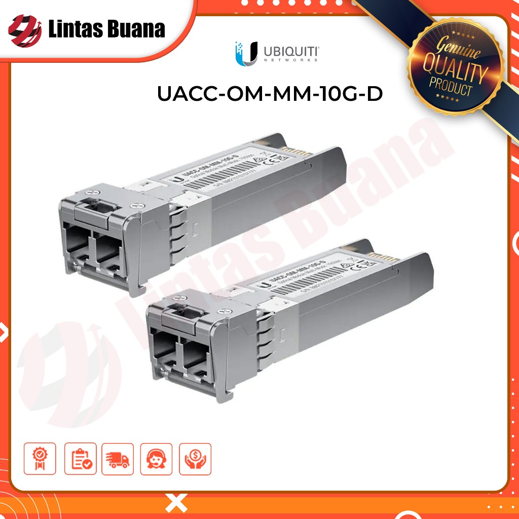 Ubiquiti SFP Bidi UACC-OM-MM-10G-D-2 10Gbps SFP MultiMode Optical Module Duplex 300 meter