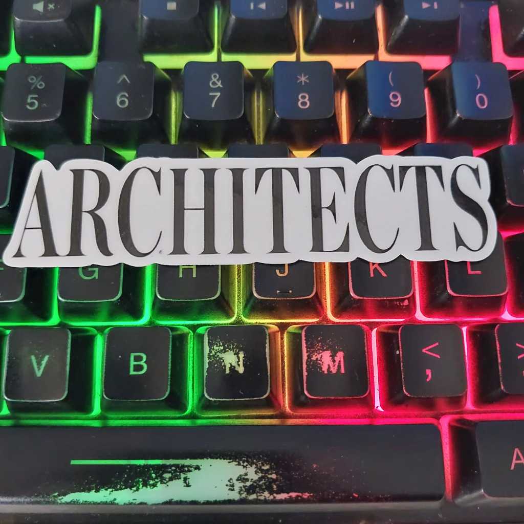 

STIKER ARCHITECT - STIKER MUSIK BAND METAL / PUNK / HARDCORE / METALCORE - VINYL ANTI AIR