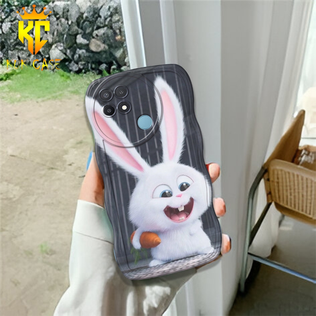 Case OPPO A15 GELOMBANG, Motif Aesthetic Bahan Softcase silicon Lentur - Skin / Casing Handpone - Ce