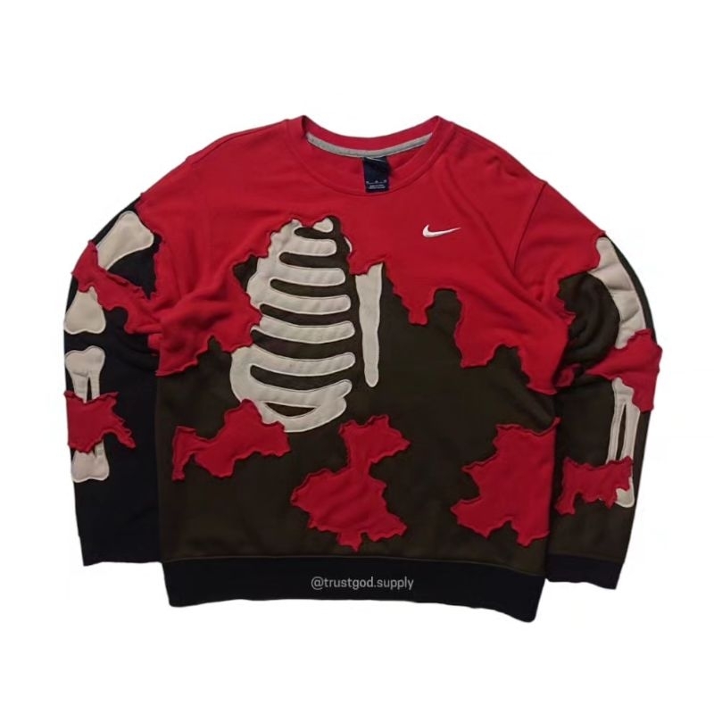 REWORKED NIKE SKELETON CREWNECK