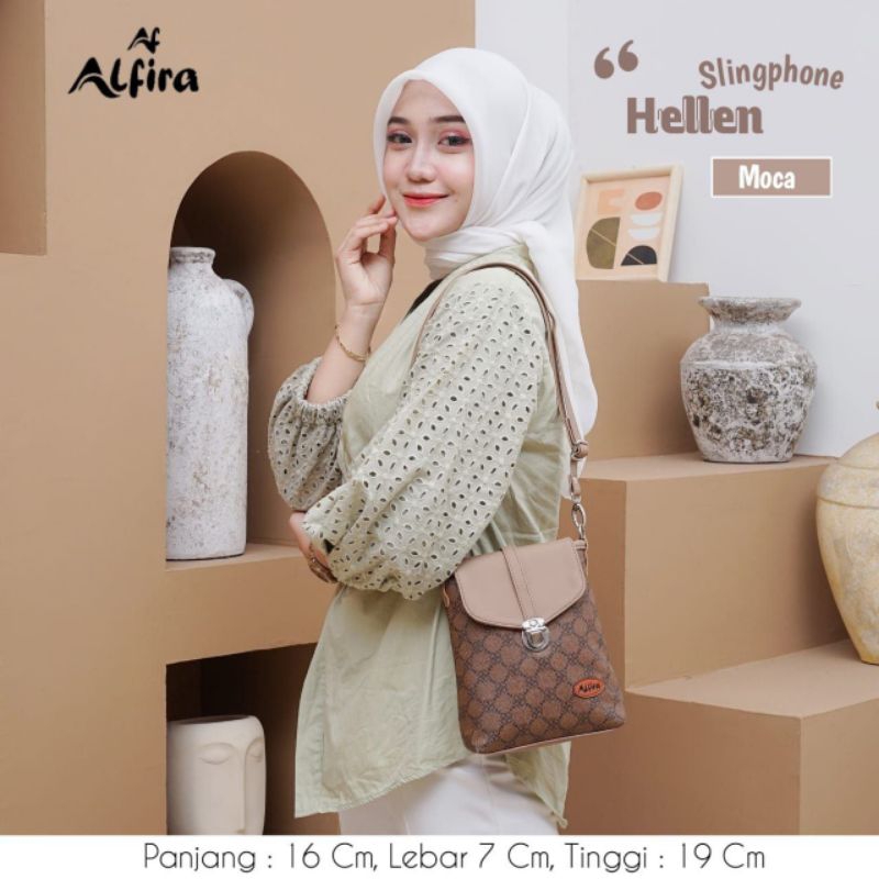 Slingphone Hellen by alfira tas selempang wanita murah kekinian tempat hp