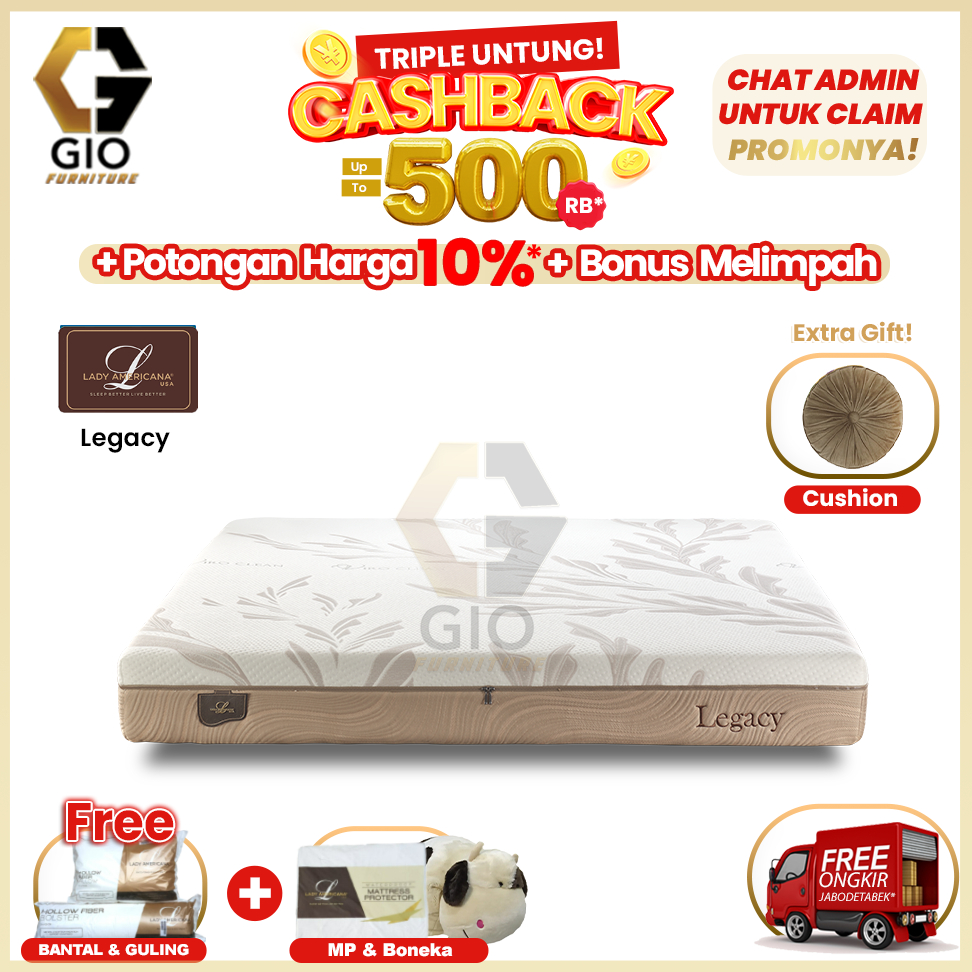 Kasur Lady Americana Legacy Full Latex / Lady Americana Spring Bed Legacy Full Latex ( Mattress Only