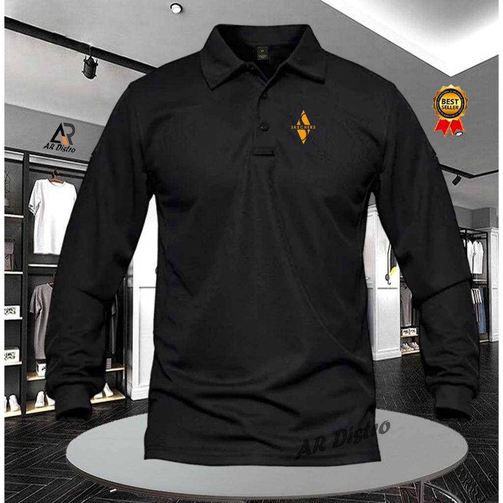 POLO Shirt KAOS POLO LENGAN PANJANG PRIA/WANITA POLO R4LPH SKECHERS LP GOLD //Kaos Kerah Polo Shirt 