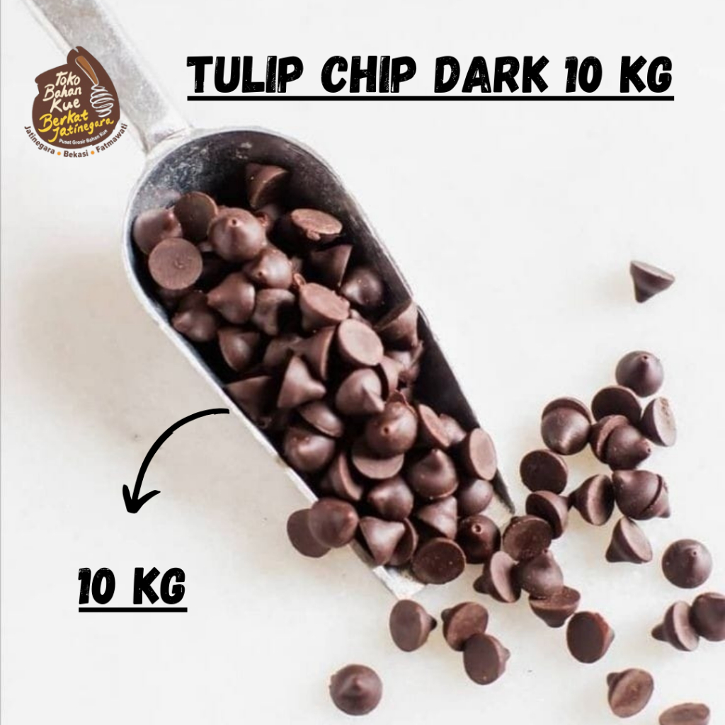

TULIP CHIP DARK COUMPOND 10 KG / CHOCO CHIP / COKLAT TULIP
