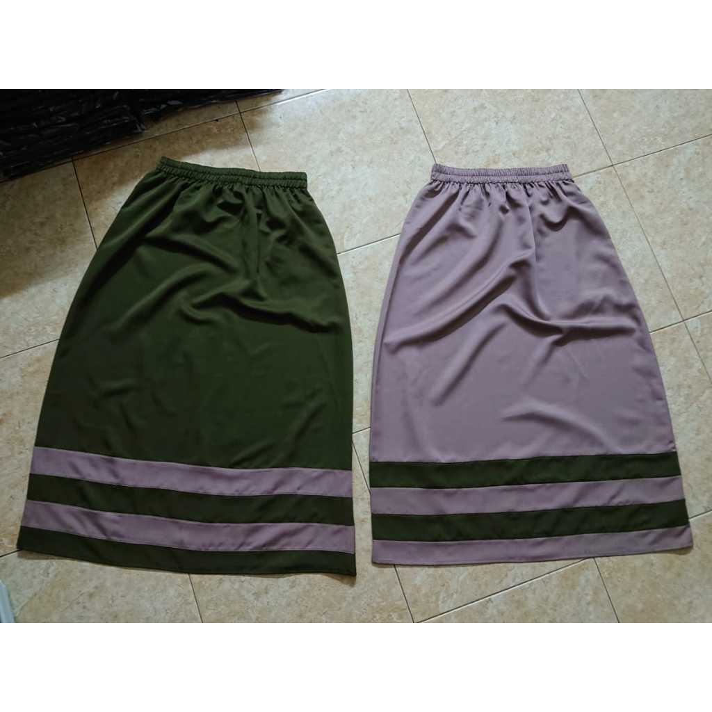 Rok Panjang Balotelli Polos Full Karet Premium Original Baloteli Salur (Produsen Rok Wolfis Amunzen)