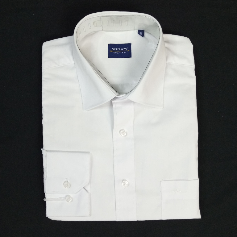 Kemeja Pria Lengan Panjang Arrow Reguler Polos