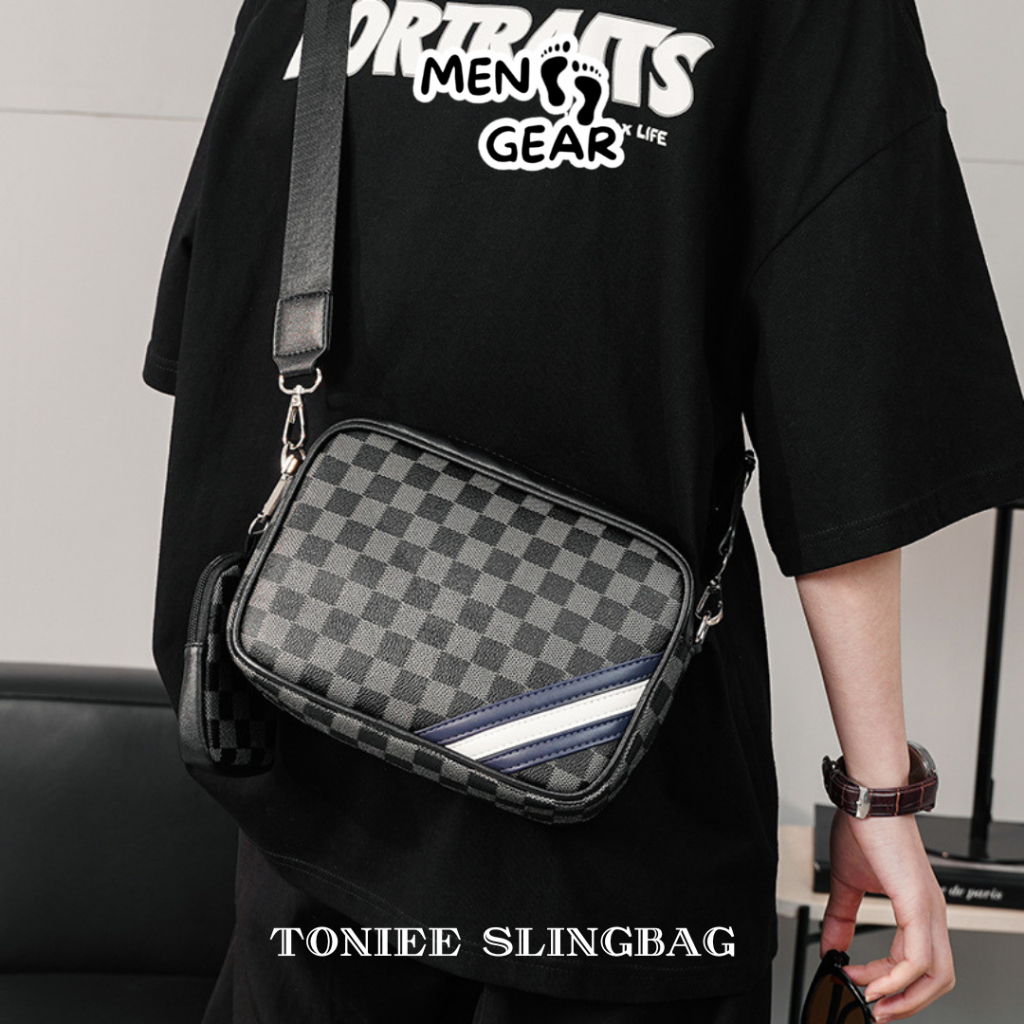 GUDANG SEPATU TONIEE Tas Pria Toniee Slingbag Import