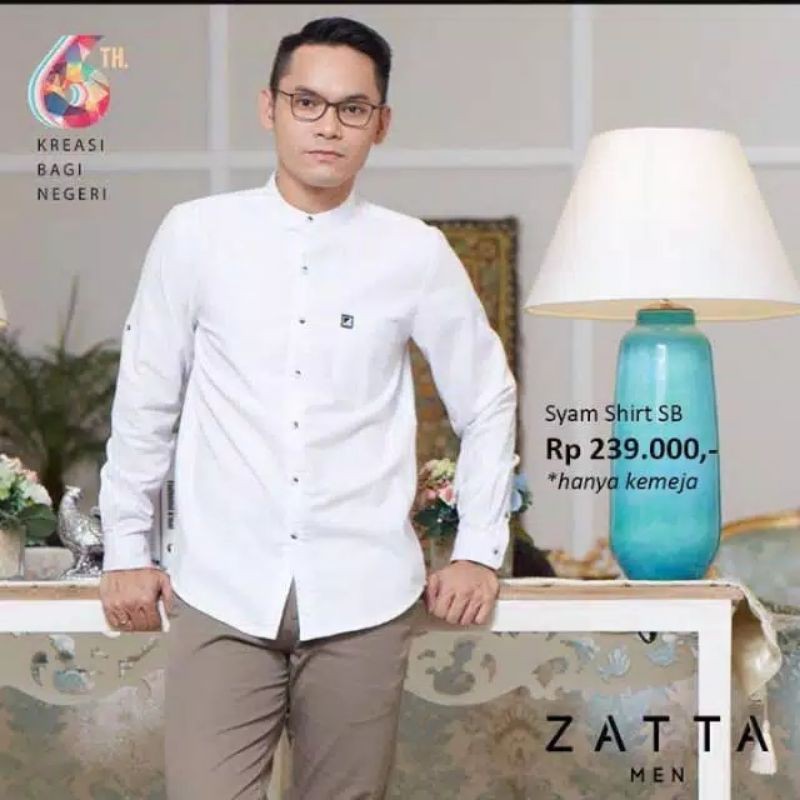 Elzatta Koko Kemeja Dewasa Zatta Men Syam Shirt