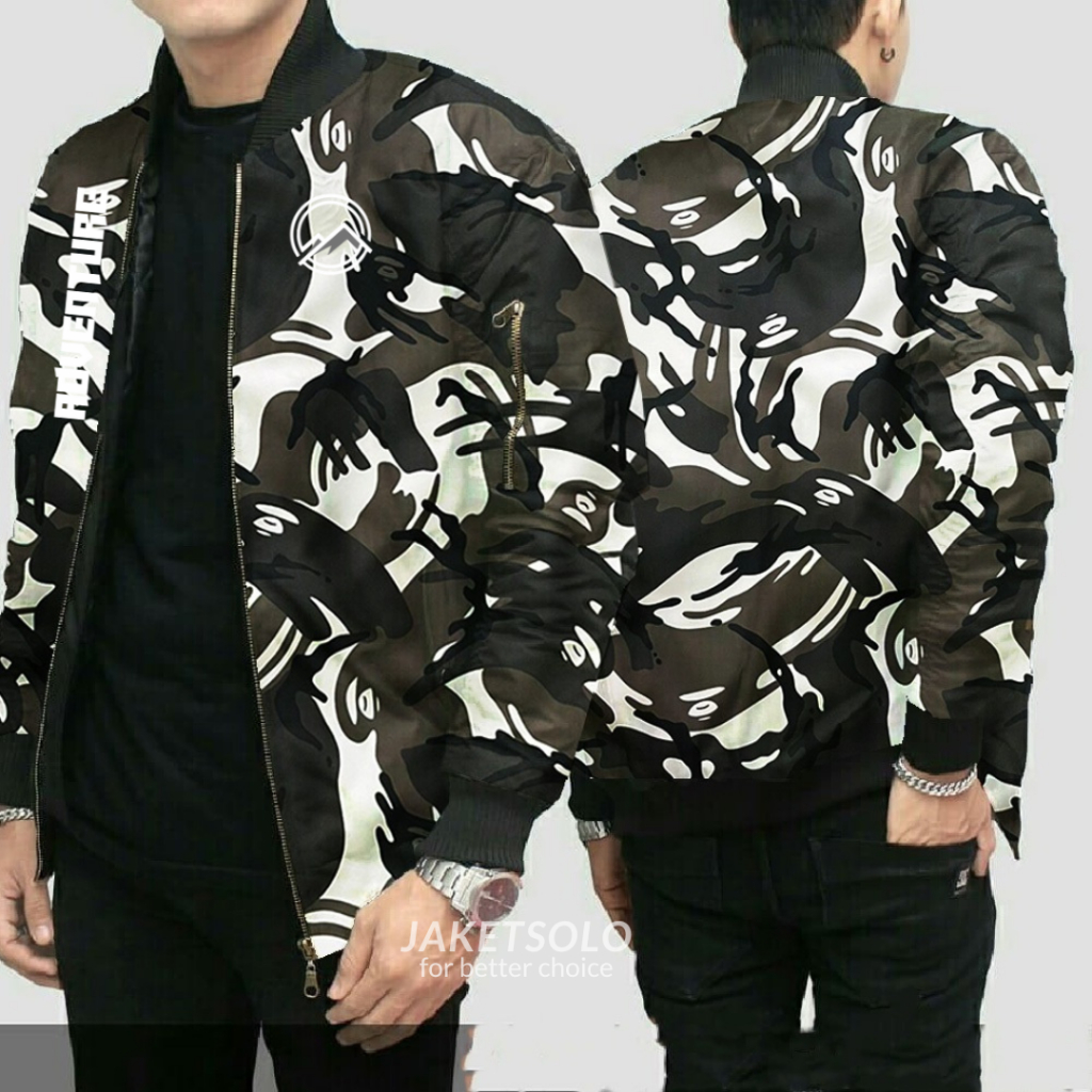 JAKET BOMBER PRIA WANITA ADVENTURE LORENG DORENG
