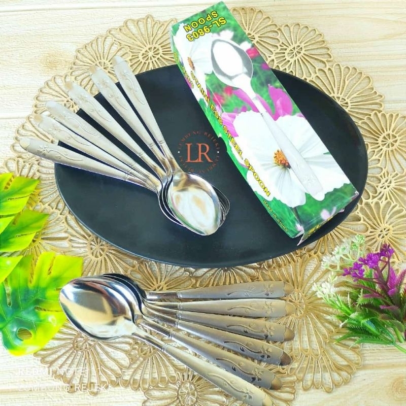 PROMO SENDOK MAKAN STAINLES STEEL TEBAL / GARPU MAKAN STAINLESS TEBAL / SENDOK MAKAN TEBAL / PERALAT