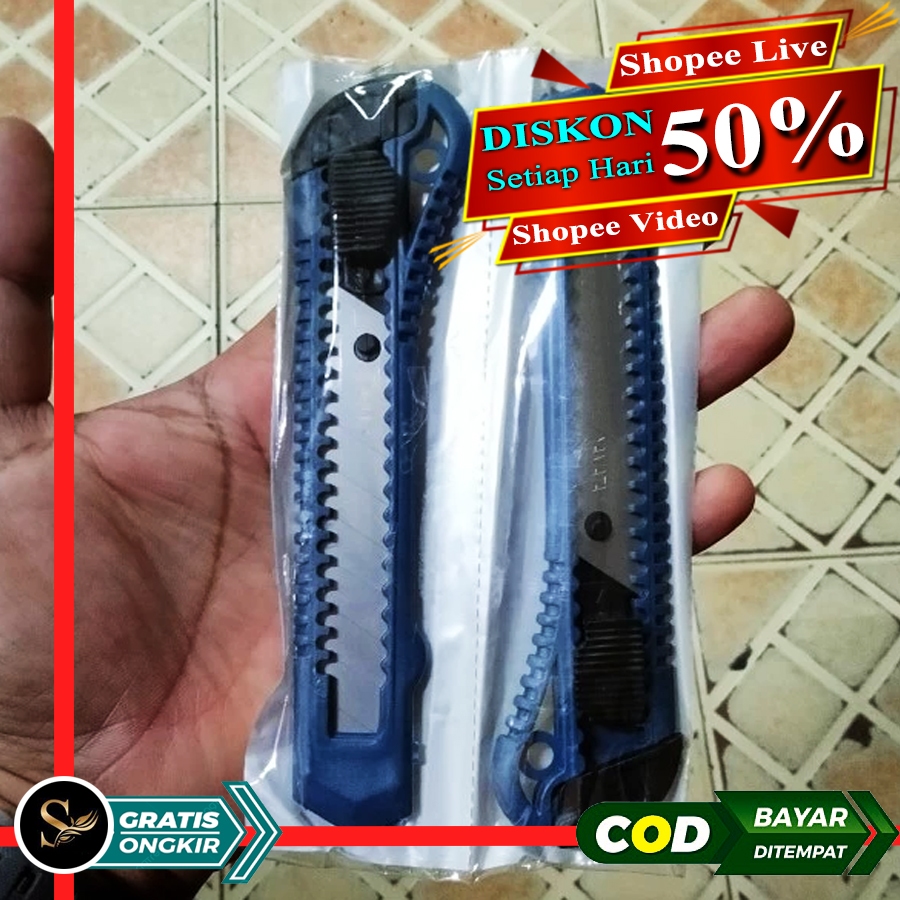 

Pisau Kater Besar Tajam Serbaguna Aesthetic Mini Cutter Knife Multifungsi Cater Catter Kecil Murah Cuter Karter Unik Lucu Bahan Kuat Bisa Refill Isi Ulang