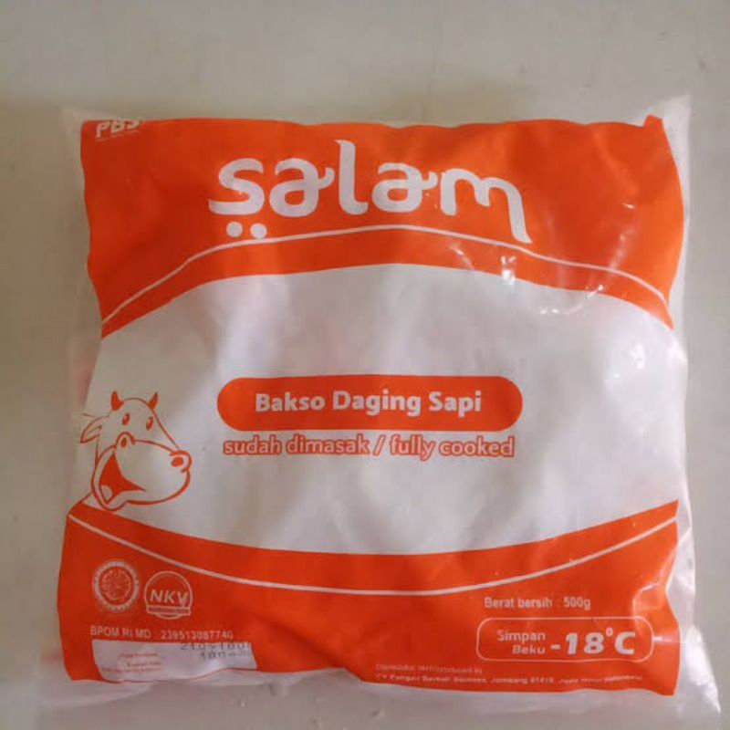 

Bakso Salam Daging Sapi 500gr isi 50 biji