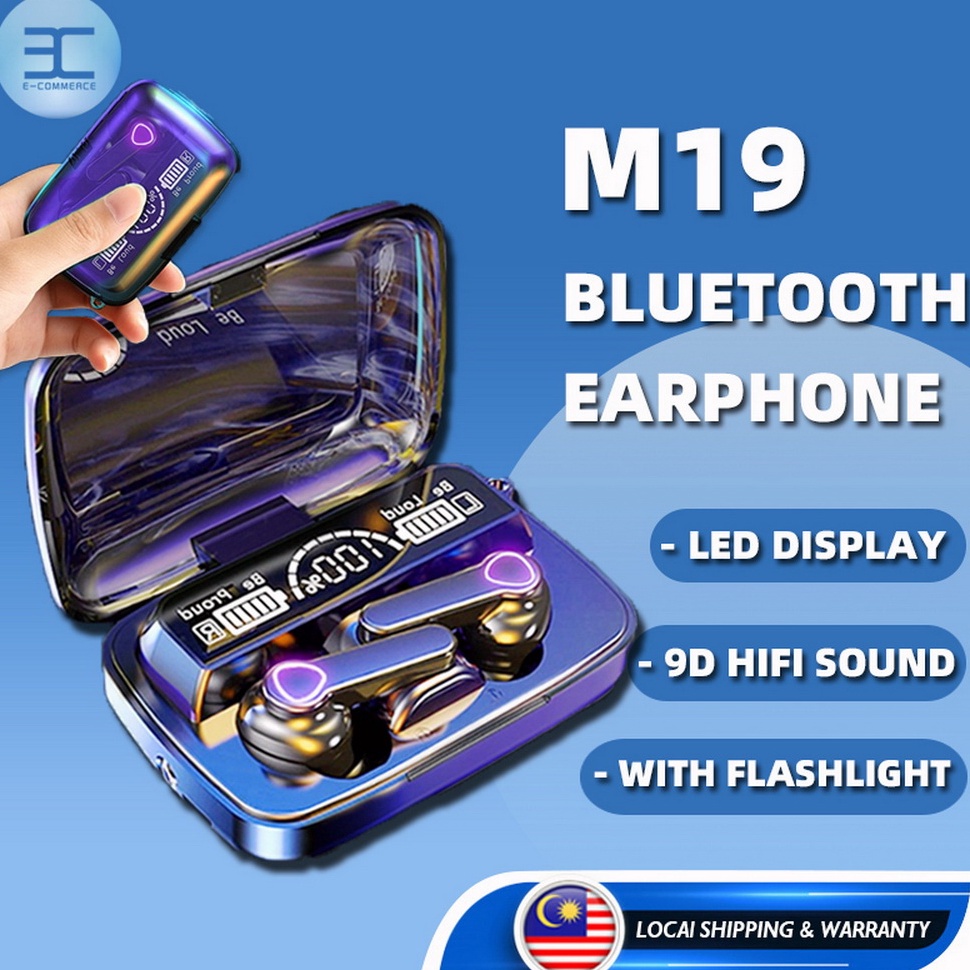 U45 Earphone TWS F95  TWS X15  TWS M9 PRO  TWS M1  TWS M19 TWS Full Bass 35mAh Power Bank Bluetooth 