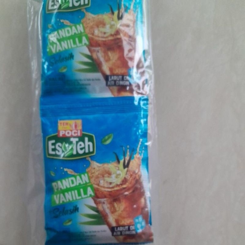 Es Teh Pandan Vanila +Selasih