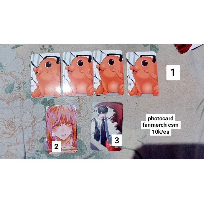 Photocard Fanmerch KR chainsaw man