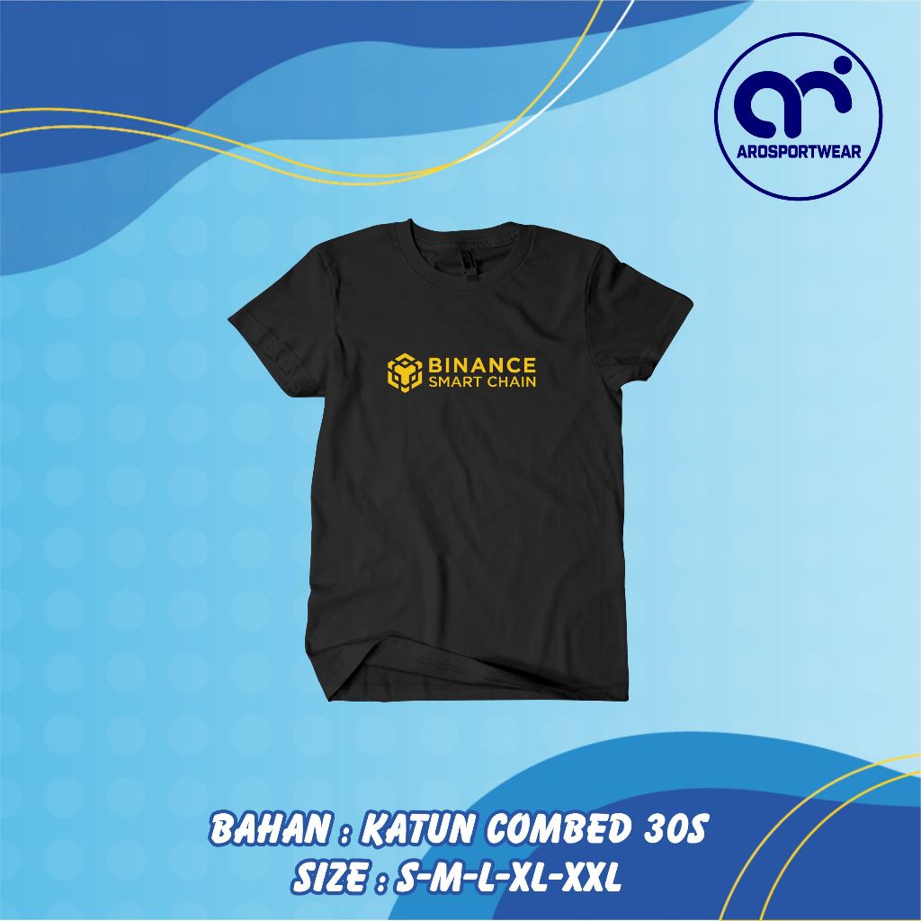 Kaos Binance Smart Chain Crypto Baju Kripto Trading Coin BNB BISA BAYAR DITEMPAT (COD)