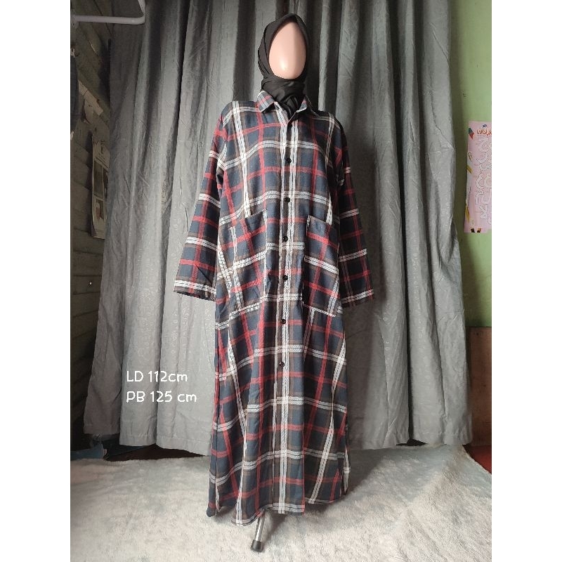 Gamis Flanel Ori Gamis flanel jumbo